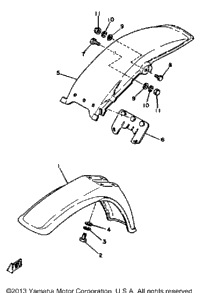 Front Fender - Rear Fender - Yz60h - J - K