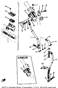 Front Master Cylinder Xj550h J K