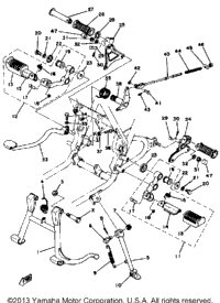 Stand Footrest Brake Pedal