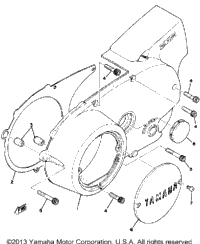 Crankcase Cover Left Xs650d E E006501~ F