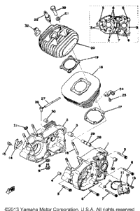 Crankcase - Cylinder Yz125c