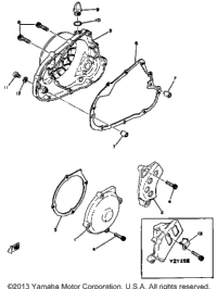 Crankcase Cover Yz125e - F