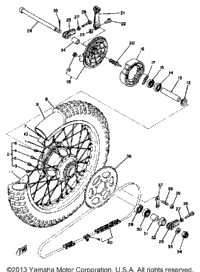 Rear Wheel Yz100 E - F