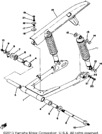 Rear Arm - Rear Cushion - Chain Case
