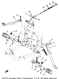Stand Footrest Brake Pedal