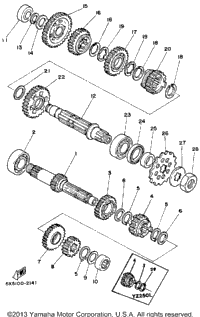 Transmission Yz250k L