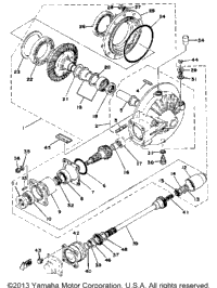 Final Drive Gear - Drive Shaft