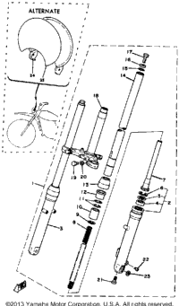 Front Fork Mx100h - J - K
