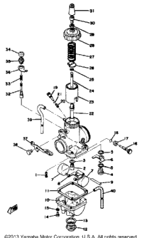 Carburetor Yz125c