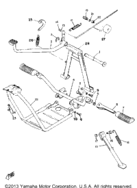 Stand Foot Rest & Rear Brake Pedal