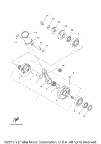 Crankshaft. Piston