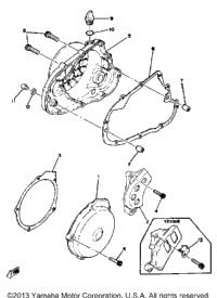Crankcase Cover Yz100 E - F