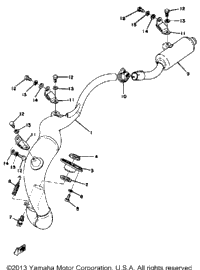 Exhaust Yz125c