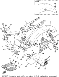 Frame, Rear Cushiion & Rear Fender