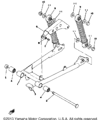 Swing Arm - Rear Shocks - Chain Case