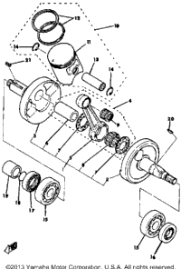 Crankshaft - Piston Mx100h - J - K