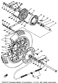 Rear Wheel Yz250g