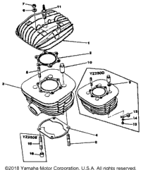 Cylinder Head-Cylinder Yz250d - E