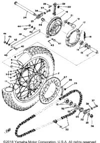 Rear Wheel Yz250c