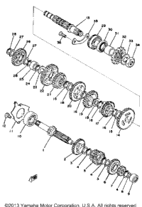 Transmission Yz125d