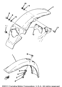 Front Fender Rear Fender Yz80f