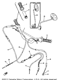Handlebar - Cable Gt80g