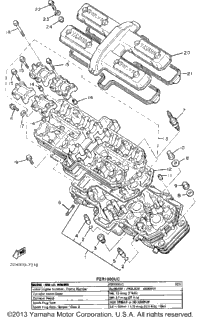 Cylinder Head Noncalifornia Model