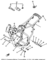 Frame - Tool Yz125g