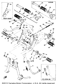 Stand Footrest Brake Pedal