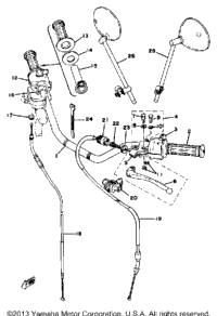 Handle Wire Xs650e
