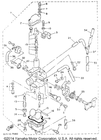 Carburetor Non California Model