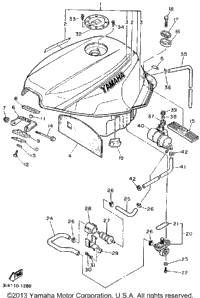 Fuel Tank Non California Model