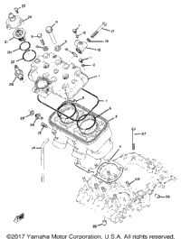 Cylinder Head - Cylinder Tz250 - Tz350