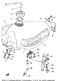 Fuel Tank Yz400d E