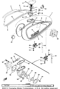 Fuel Tank 2 Xs500b