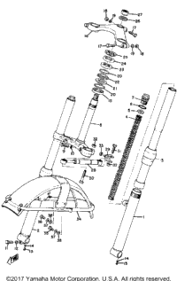 Front Fork-Front Fender