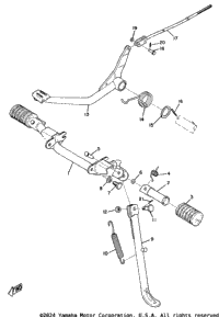 Stand, Foot Rest & Rear Brake Pedal