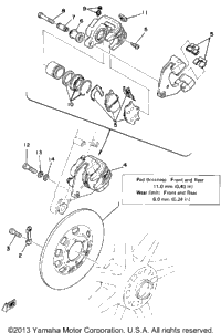 Front Disc Brake Caliper