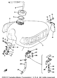 Fuel Tank Yz125d