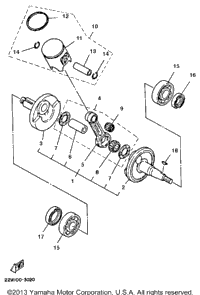 Crankshaft-Piston (Yz80l)