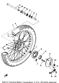 Front Wheel Yz80e F