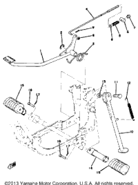Stand - Footrest - Brake Pedal