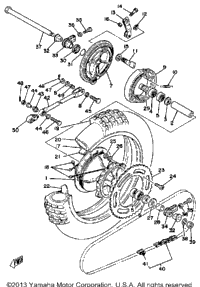 Rear Wheel Yz250h
