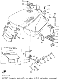 Fuel Tank Non California Model