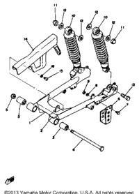 Rear Arm Rear Cushion Chain Case