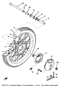 Front Wheel Yz125d