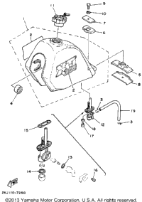 Fuel Tank Xt350t
