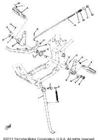 Stand-Footrest-Brake Pedal