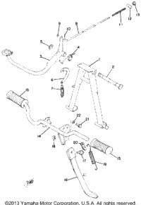 Stand - Footrest - Brake Pedal