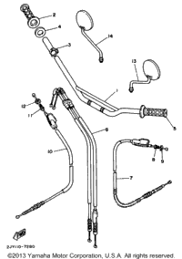 Steering Handle Cable
